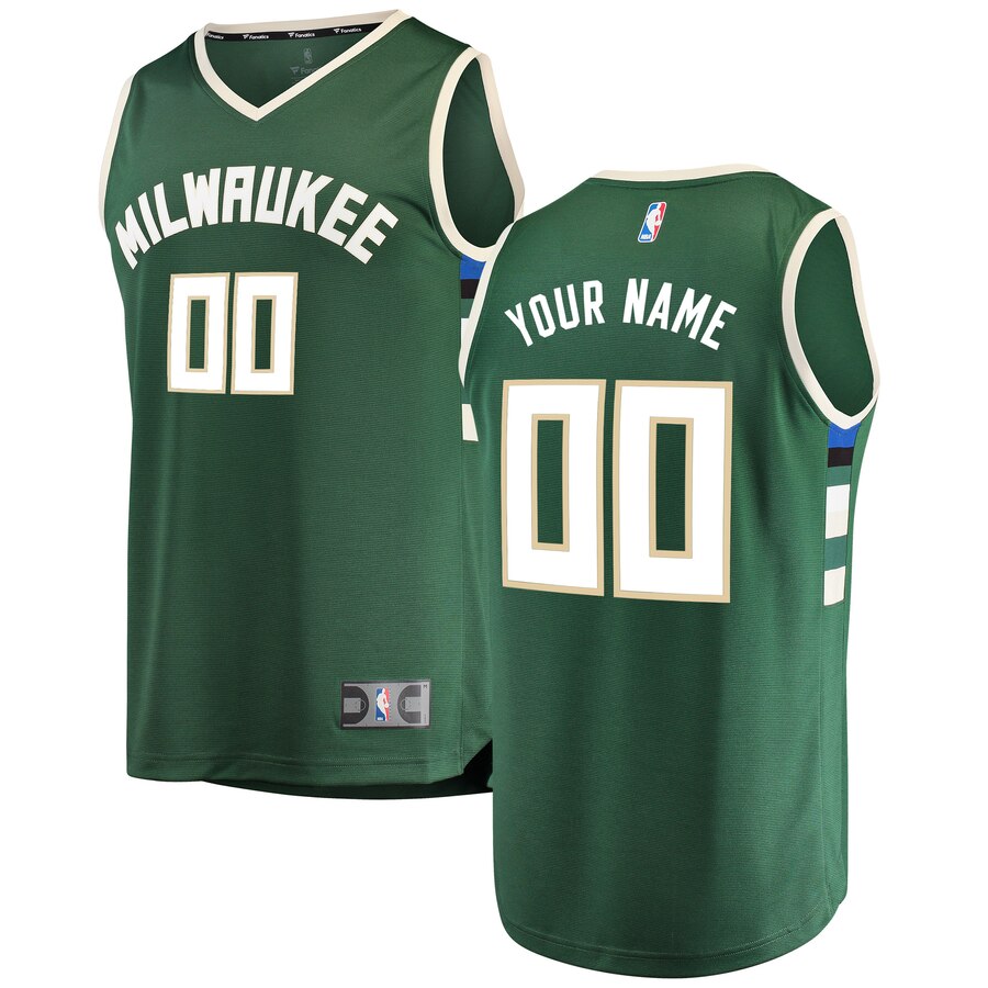 Milwaukee Bucks Custom Letter and Number Kits for Icon Jersey Material Vinyl